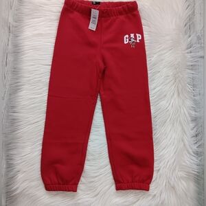 NWT Baby Gap Toddler Minnie Mouse Logo Jogger Pants Red Size 5 Yrs